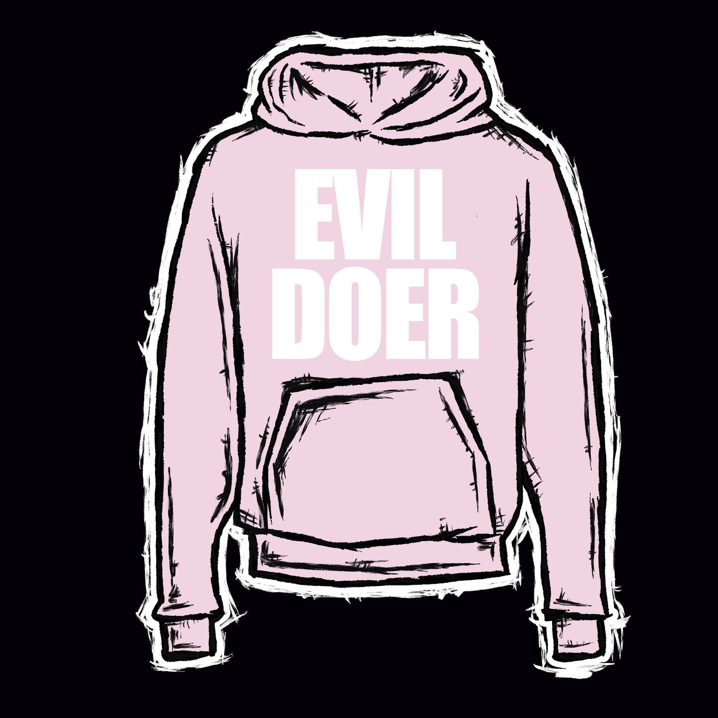 Pink/White Hoodie
